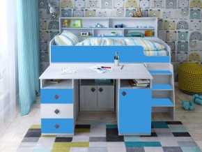 Кровать чердак Малыш-5 винтерберг-голубой в Коркино - korkino.magazinmebel.ru | фото