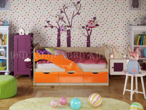 Кровать Дельфин-1 1600 Оранжевый металлик в Коркино - korkino.magazinmebel.ru | фото - изображение 1