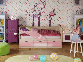 Кровать Дельфин-1 1600 Розовый металлик в Коркино - korkino.magazinmebel.ru | фото