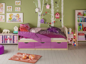 Кровать Дельфин 1600 Фиолетовый металлик в Коркино - korkino.magazinmebel.ru | фото