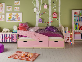 Кровать Дельфин 1600 Розовый металлик в Коркино - korkino.magazinmebel.ru | фото