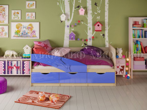 Кровать Дельфин 1600 Синий металлик в Коркино - korkino.magazinmebel.ru | фото - изображение 1
