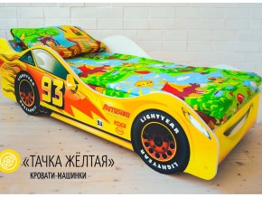 Кровать детская машина Тачка Желтая в Коркино - korkino.magazinmebel.ru | фото - изображение 1