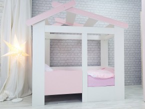 Кровать детская Теремок без ящика розовая в Коркино - korkino.magazinmebel.ru | фото