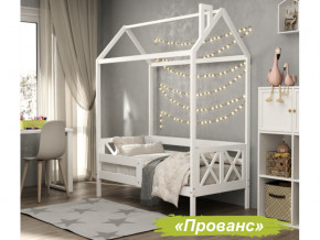 Кровать Домик Аист-1 Прованс белый 1600х800 в Коркино - korkino.magazinmebel.ru | фото