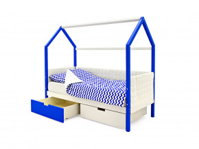 Кровать-домик мягкий Svogen с ящиками сине-белый в Коркино - korkino.magazinmebel.ru | фото - изображение 3