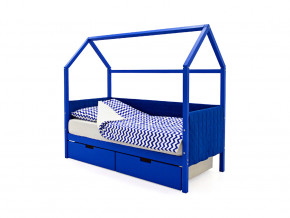 Кровать-домик мягкий Svogen с ящиками синий в Коркино - korkino.magazinmebel.ru | фото