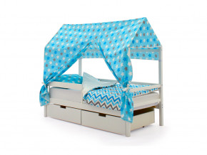 Кровать-домик Svogen с ящиками и бортиком белый в Коркино - korkino.magazinmebel.ru | фото - изображение 4