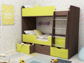 Кровать двухъярусная Малыш двойняшка бодега-лайм в Коркино - korkino.magazinmebel.ru | фото