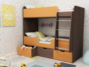 Кровать двухъярусная Малыш двойняшка бодега-оранжевый в Коркино - korkino.magazinmebel.ru | фото