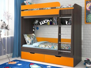 Кровать двухъярусная Юниор 5 Бодего-Оранжевый в Коркино - korkino.magazinmebel.ru | фото