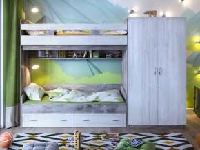 Кровать двухъярусная Юта 2 со шкафом в Коркино - korkino.magazinmebel.ru | фото