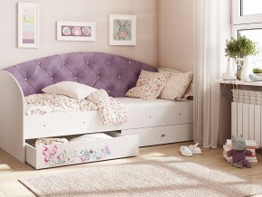 Кровать Эльза Белый-фиолетовый в Коркино - korkino.magazinmebel.ru | фото - изображение 1