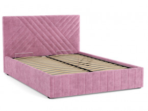 Кровать Гамма 1400 с основанием велюр тенерифе розовый в Коркино - korkino.magazinmebel.ru | фото - изображение 2