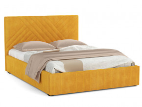 Кровать Гамма 1600 с основанием велюр тенерифе куркума в Коркино - korkino.magazinmebel.ru | фото - изображение 1