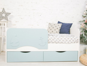 Кровать Кораблик белый/голубой софт в Коркино - korkino.magazinmebel.ru | фото - изображение 1