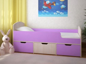 Кровать Малыш Мини Дуб молочный-Ирис в Коркино - korkino.magazinmebel.ru | фото