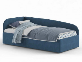 Кровать мягкая Денди на латах рогожка синяя в Коркино - korkino.magazinmebel.ru | фото