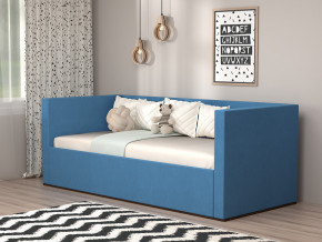 Кровать мягкая с подъёмным механизмом арт. 030 синий в Коркино - korkino.magazinmebel.ru | фото