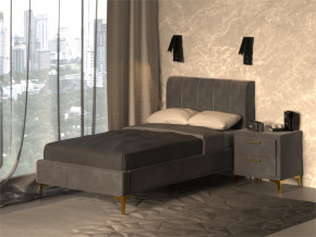 Кровать Рошаль 900 серый в Коркино - korkino.magazinmebel.ru | фото - изображение 2