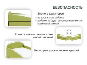 Кровать с ящиком Letmo авокадо (рогожка) в Коркино - korkino.magazinmebel.ru | фото - изображение 12