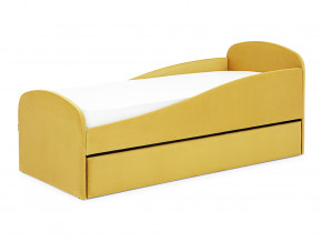 Кровать с ящиком Letmo горчичный (велюр) в Коркино - korkino.magazinmebel.ru | фото - изображение 9