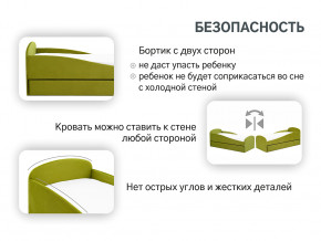 Кровать с ящиком Letmo оливковый (велюр) в Коркино - korkino.magazinmebel.ru | фото - изображение 13