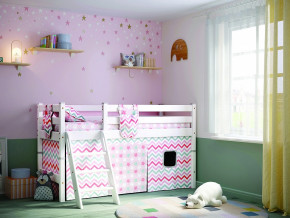 Кровать с наклонной лестницей Соня Вариант 12 белая в Коркино - korkino.magazinmebel.ru | фото