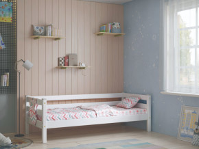 Кровать с задней защитой Соня Вариант 2 белая в Коркино - korkino.magazinmebel.ru | фото