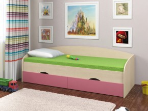 Кровать Соня 2 дуб молочный-розовый в Коркино - korkino.magazinmebel.ru | фото - изображение 1