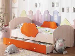 Кровать Тучка с ящиком дуб-оранж в Коркино - korkino.magazinmebel.ru | фото