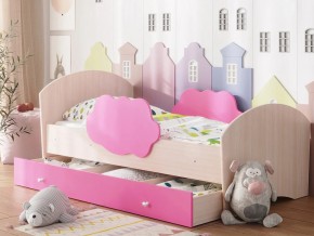 Кровать Тучка с ящиком дуб-розовый в Коркино - korkino.magazinmebel.ru | фото - изображение 1