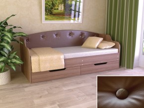 Кровать Юниор Тип 2 шимо темный/арабика 800х1600 в Коркино - korkino.magazinmebel.ru | фото - изображение 1