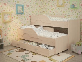 Кровать выкатная Радуга с ящиком 80х160 млечный дуб в Коркино - korkino.magazinmebel.ru | фото - изображение 1