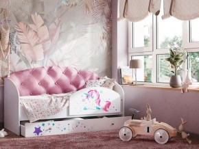Кровать Звездочка с бортиком Белый-розовый в Коркино - korkino.magazinmebel.ru | фото - изображение 1