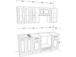 Кухонный гарнитур 1 Белый Вегас 2000 мм в Коркино - korkino.magazinmebel.ru | фото - изображение 2