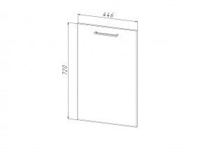 П 45 Комплект для посудомоечной машины 450 мм (цоколь + фасад) ЛДСП в Коркино - korkino.magazinmebel.ru | фото