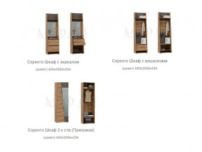Прихожая Соренто Дуб крафт в Коркино - korkino.magazinmebel.ru | фото - изображение 2