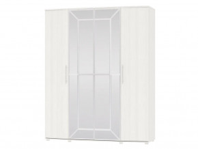 Шкаф 4-х дверный Амели 4-5200 Рамух белый в Коркино - korkino.magazinmebel.ru | фото - изображение 1