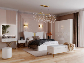 Спальня Рише белый глянец с перламутром в Коркино - korkino.magazinmebel.ru | фото - изображение 1