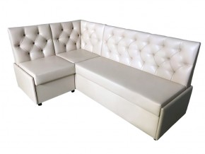 Угловой диван Призма со стяжками белый со спальным местом в Коркино - korkino.magazinmebel.ru | фото