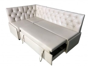 Угловой диван Призма со стяжками белый со спальным местом в Коркино - korkino.magazinmebel.ru | фото - изображение 3